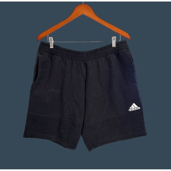 Adidas Mens Black XL Cotton/Polyester Shorts - Picture 1 of 6